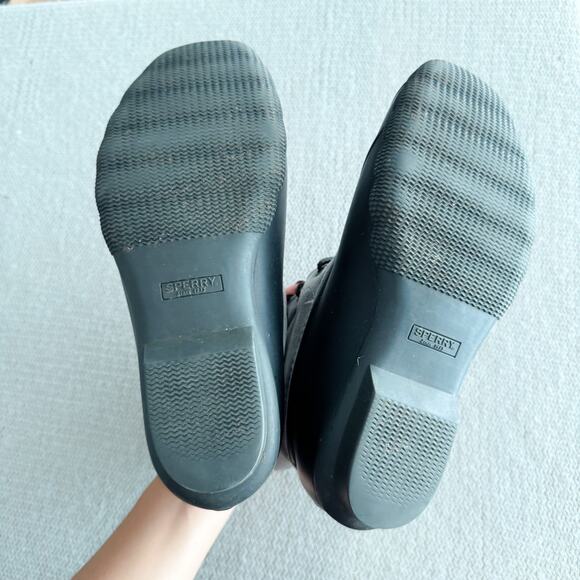 Sperry Grey + Black Saltwater Duck Boots Size 9 Snow Boots Outdoor Winter - Picture 6 of 7